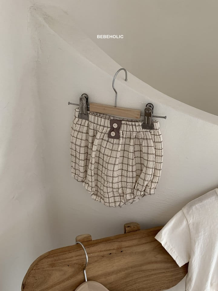 Bebe Holic - Korean Baby Fashion - #babyclothing - Double Check Bloomers - 10