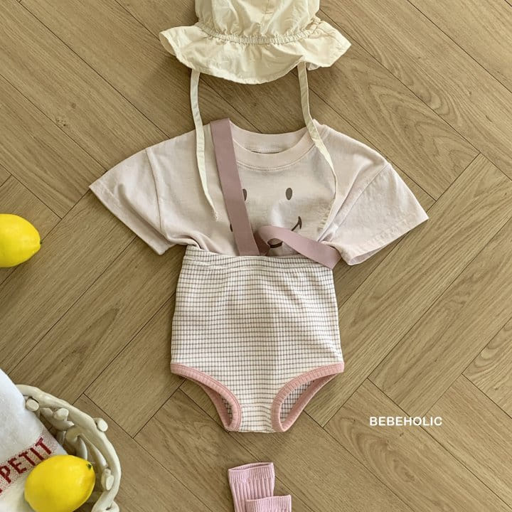 Bebe Holic - Korean Baby Fashion - #babyclothing - Smile Dungarees Bloomers - 8