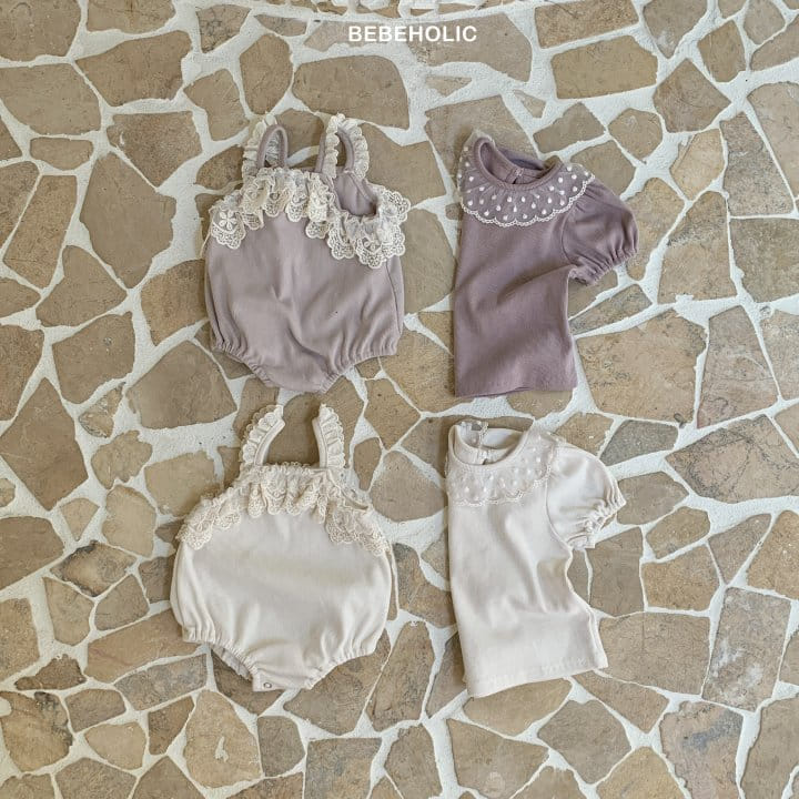 Bebe Holic - Korean Baby Fashion - #babyboutiqueclothing - Mesh Dot Tee - 4