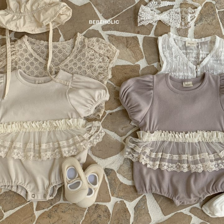 Bebe Holic - Korean Baby Fashion - #babyboutiqueclothing - Apron Body Suit - 4