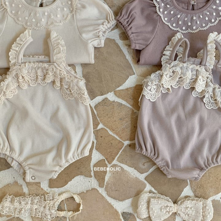 Bebe Holic - Korean Baby Fashion - #babyclothing - Dalcom Lace Body Suit - 2