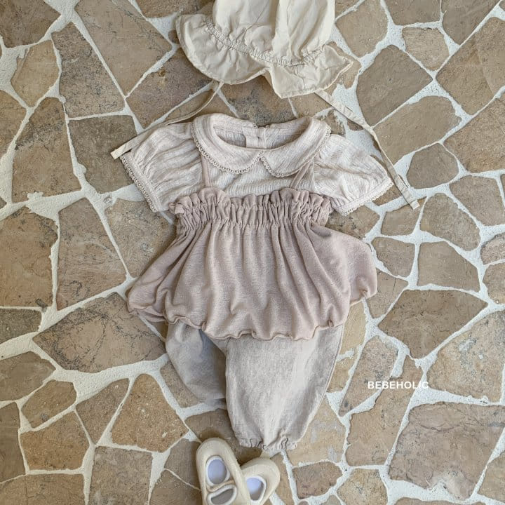 Bebe Holic - Korean Baby Fashion - #babyfashion - Collar Cloud Tee - 6