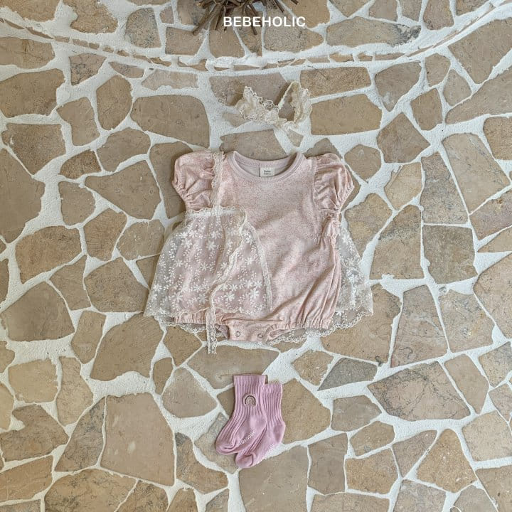 Bebe Holic - Korean Baby Fashion - #babyclothing - Flower Body Suit - 4