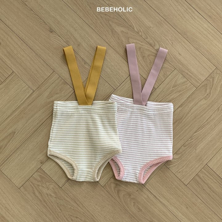 Bebe Holic - Korean Baby Fashion - #babyfever - Smile Dungarees Bloomers - 10