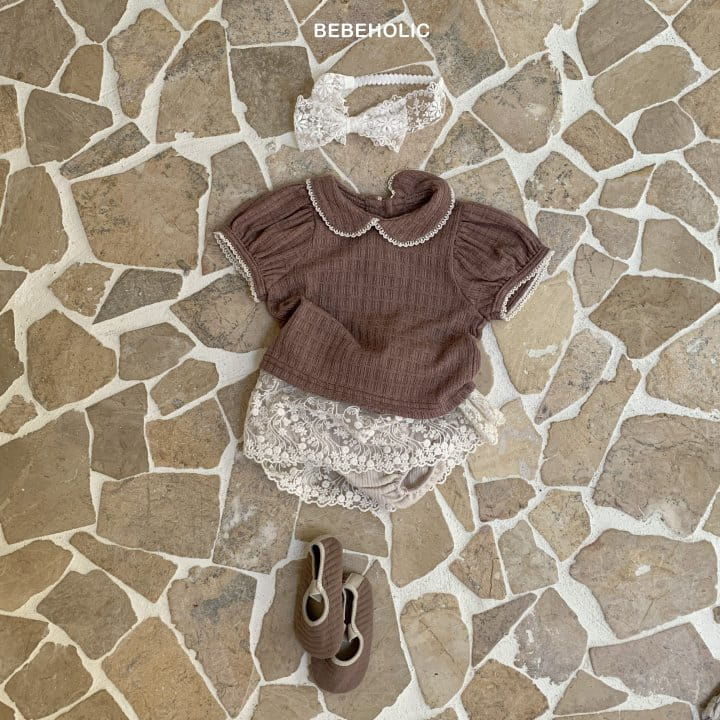 Bebe Holic - Korean Baby Fashion - #babyfever - Collar Cloud Tee - 7