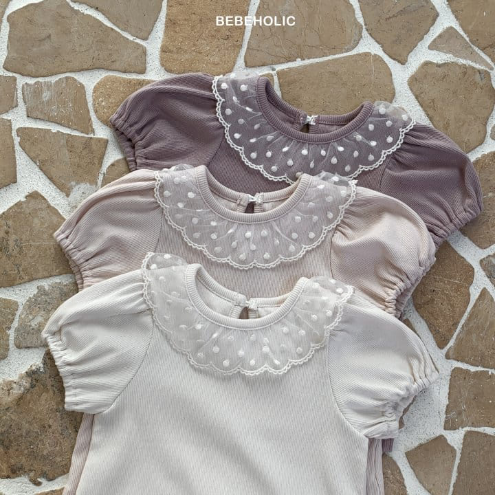 Bebe Holic - Korean Baby Fashion - #babyfever - Mesh Dot Tee - 6