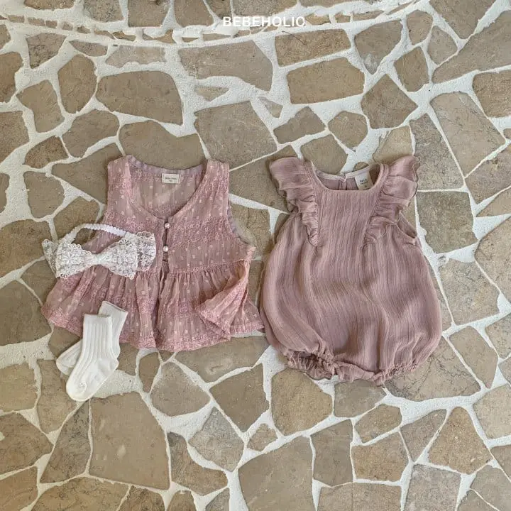 Bebe Holic - Korean Baby Fashion - #babyfever - Lily Wing Body Suit - 7