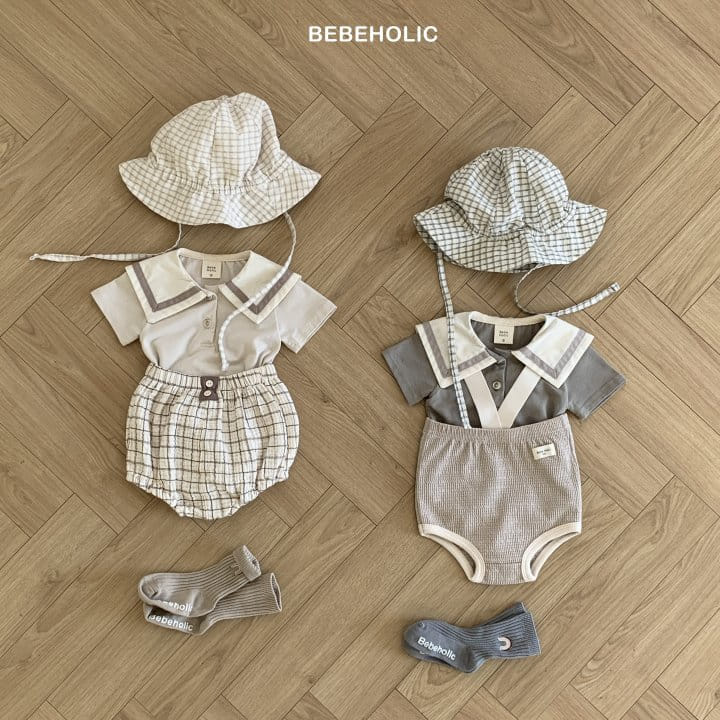 Bebe Holic - Korean Baby Fashion - #babygirlfashion - Creamy Collar Tee