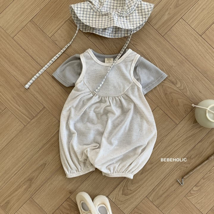 Bebe Holic - Korean Baby Fashion - #babygirlfashion - Linen Shirring Body Suit - 8
