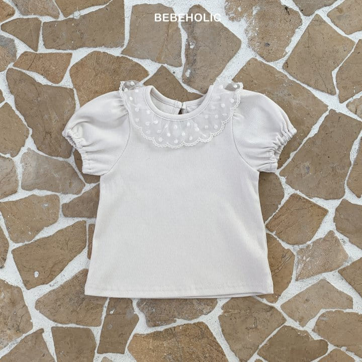 Bebe Holic - Korean Baby Fashion - #babygirlfashion - Mesh Dot Tee - 7