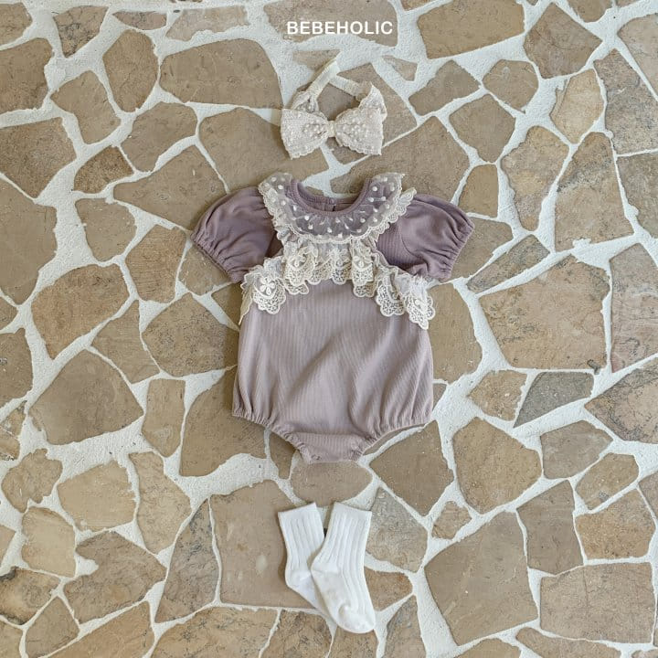 Bebe Holic - Korean Baby Fashion - #babygirlfashion - Dalcom Lace Body Suit - 5