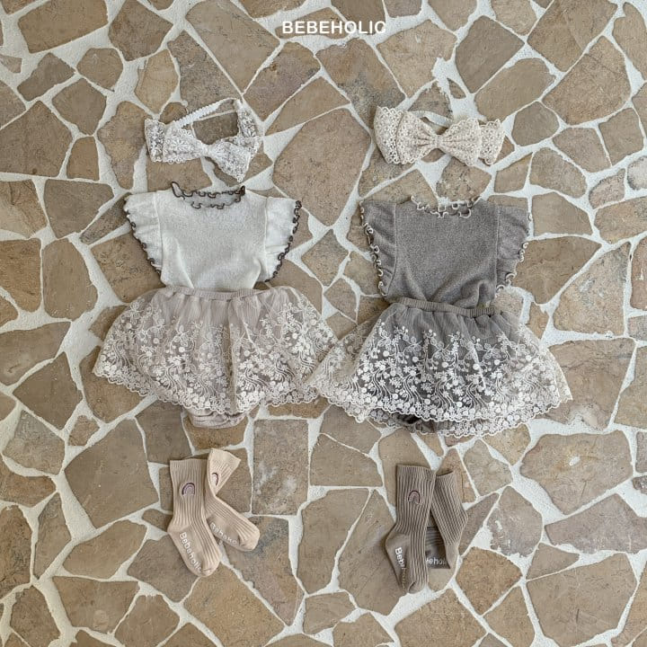 Bebe Holic - Korean Baby Fashion - #babygirlfashion - Lily Lace Skirt