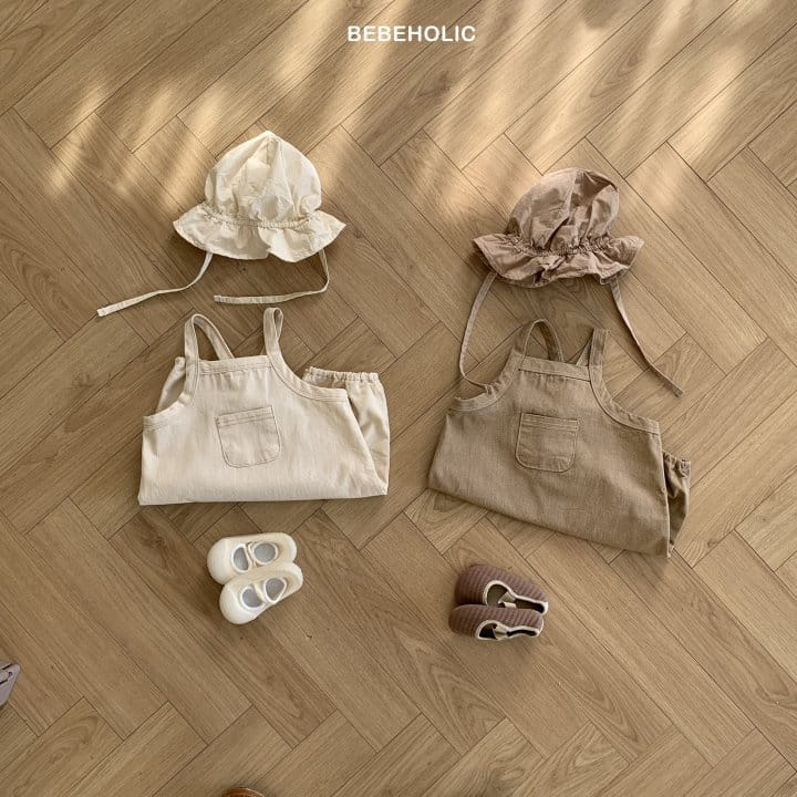 Bebe Holic - Korean Baby Fashion - #babygirlfashion - Twill Pocket Body Suit - 4