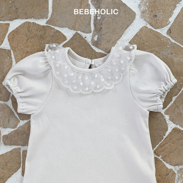 Bebe Holic - Korean Baby Fashion - #babylifestyle - Mesh Dot Tee - 8
