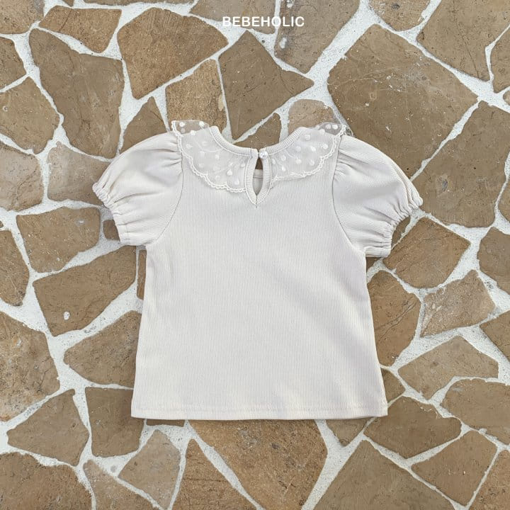 Bebe Holic - Korean Baby Fashion - #babyoninstagram - Mesh Dot Tee - 9