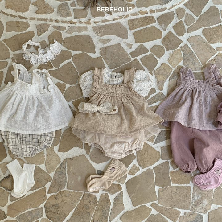 Bebe Holic - Korean Baby Fashion - #babyoninstagram - Frill Smoke Blouse - 2