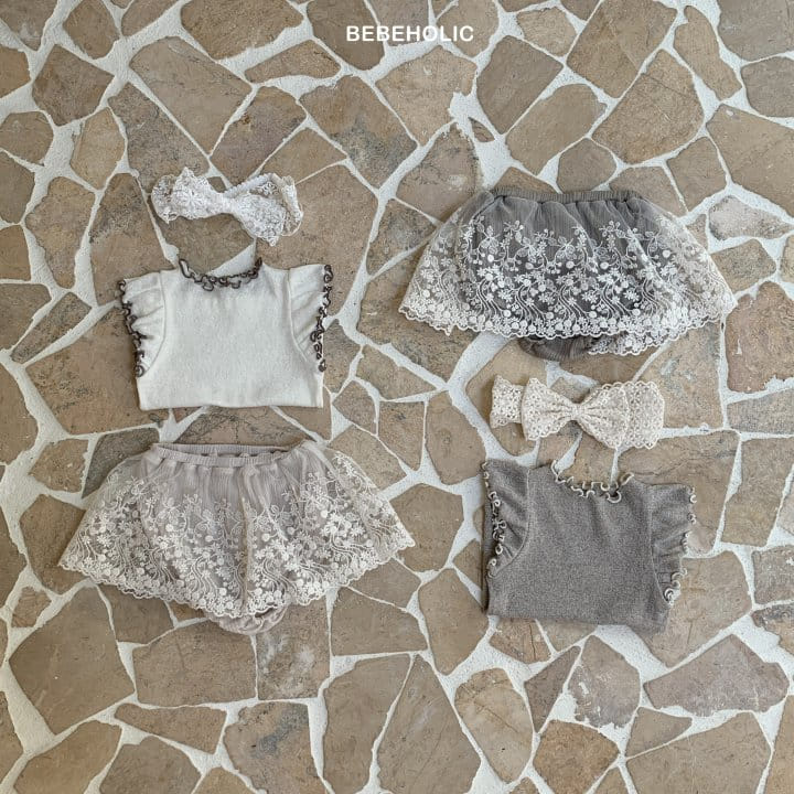 Bebe Holic - Korean Baby Fashion - #babyoninstagram - Lily Lace Skirt - 3