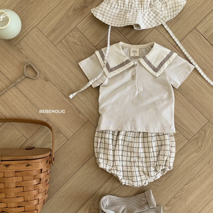 Bebe Holic - Korean Baby Fashion - #babyoninstagram - Creamy Collar Tee - 4