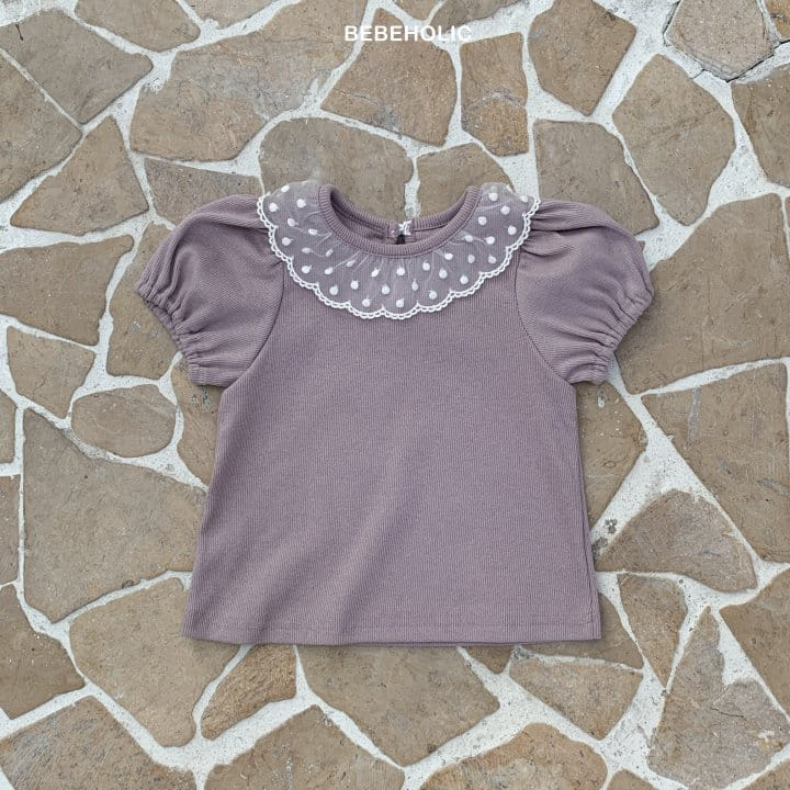 Bebe Holic - Korean Baby Fashion - #babyootd - Mesh Dot Tee - 10
