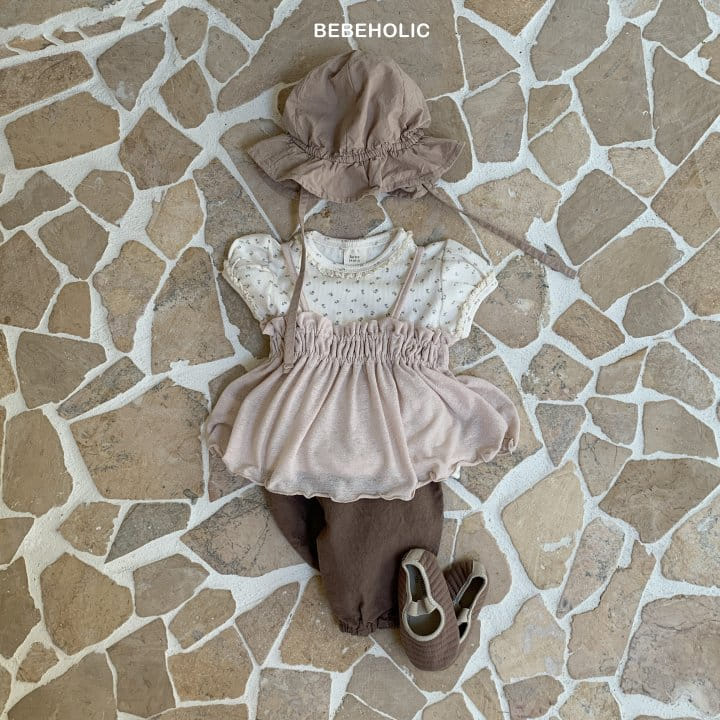 Bebe Holic - Korean Baby Fashion - #babyoninstagram - Linen Shirring Sleeveless Tee - 4