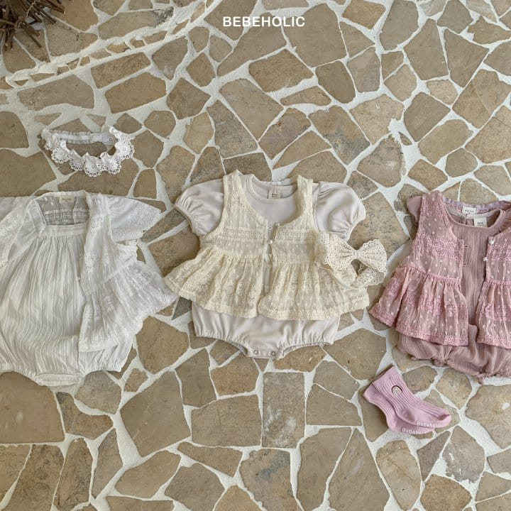 Bebe Holic - Korean Baby Fashion - #babyootd - Mango Chiffon Vest - 2