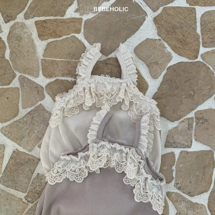 Bebe Holic - Korean Baby Fashion - #babyootd - Dalcom Lace Body Suit - 8