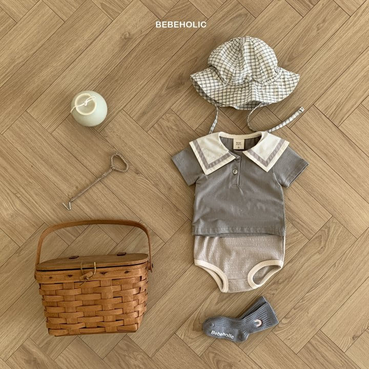 Bebe Holic - Korean Baby Fashion - #babyoutfit - Creamy Collar Tee - 5