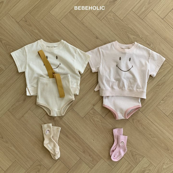 Bebe Holic - Korean Baby Fashion - #babyoutfit - Smile Dungarees Bloomers