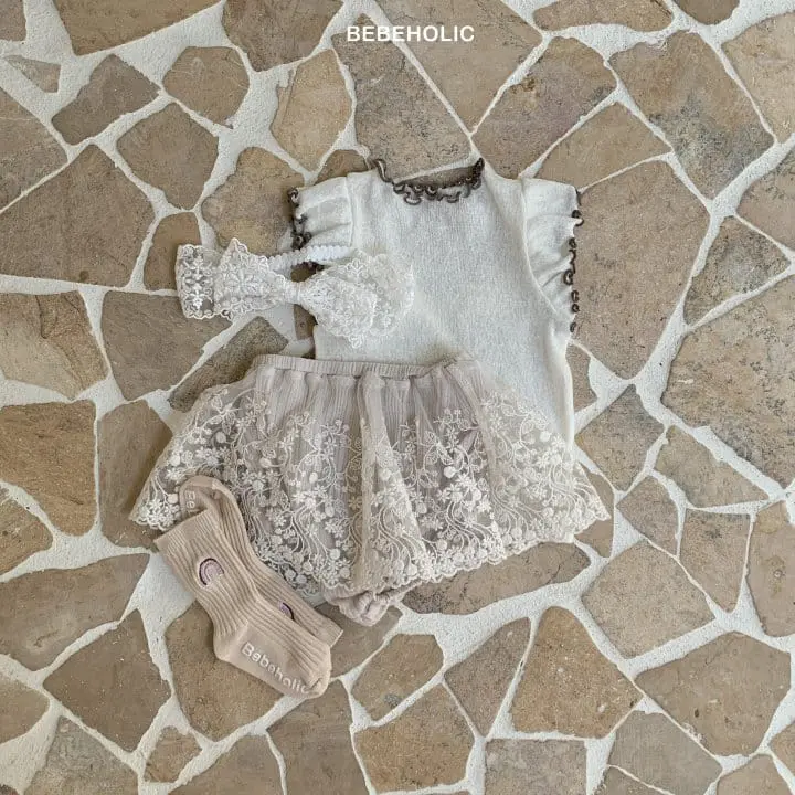 Bebe Holic - Korean Baby Fashion - #babyoutfit - Lily Lace Skirt - 5