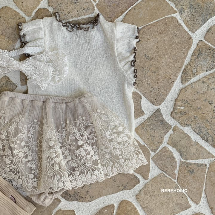 Bebe Holic - Korean Baby Fashion - #babyoutfit - Lily Lace Skirt - 6