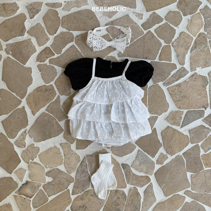 Bebe Holic - Korean Baby Fashion - #babyoutfit - Flower Kan Kan Body Suit - 5