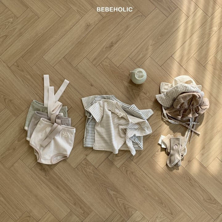 Bebe Holic - Korean Baby Fashion - #babywear - Waffle Dungarees Bloomers - 3
