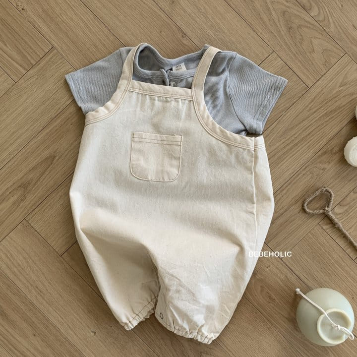 Bebe Holic - Korean Baby Fashion - #babywear - Twill Pocket Body Suit - 9