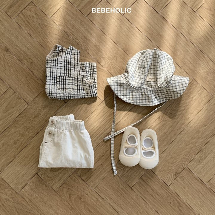 Bebe Holic - Korean Baby Fashion - #onlinebabyboutique - Summer Check Sleeveless Tee - 7