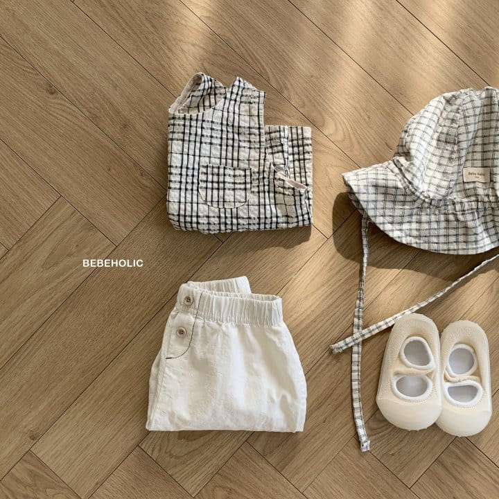 Bebe Holic - Korean Baby Fashion - #onlinebabyshop - Summer Check Sleeveless Tee - 8