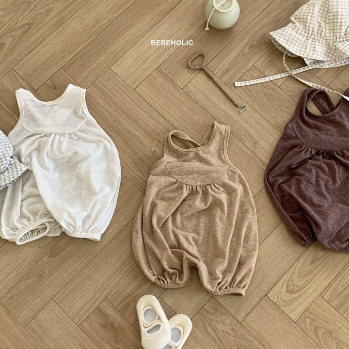 Bebe Holic - Korean Baby Fashion - #smilingbaby - Linen Shirring Body Suit - 2