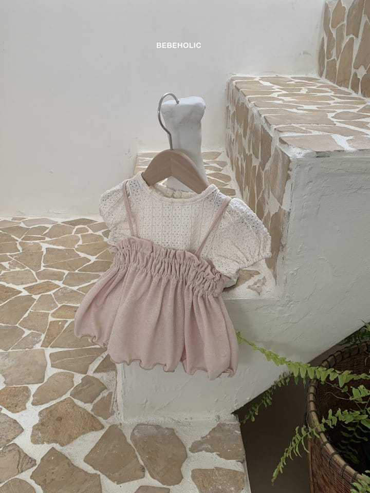 Bebe Holic - Korean Baby Fashion - #smilingbaby - Linen Shirring Sleeveless Tee - 10