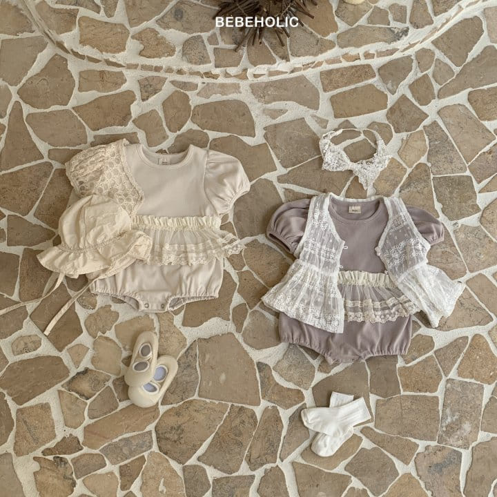 Bebe Holic - Korean Baby Fashion - #smilingbaby - Apron Body Suit