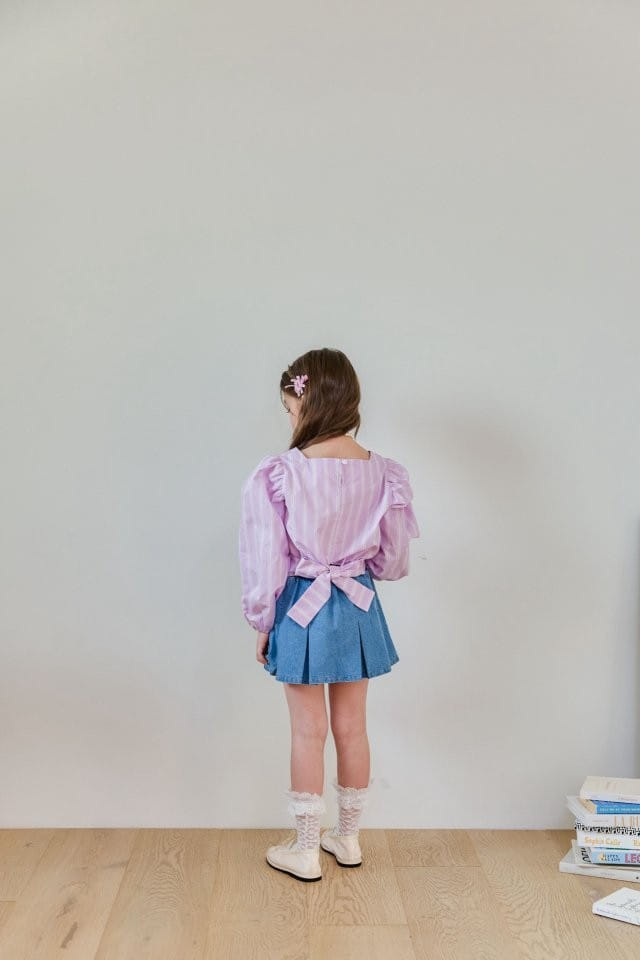 Berry Berry - Korean Children Fashion - #childofig - Denim Skirt - 3