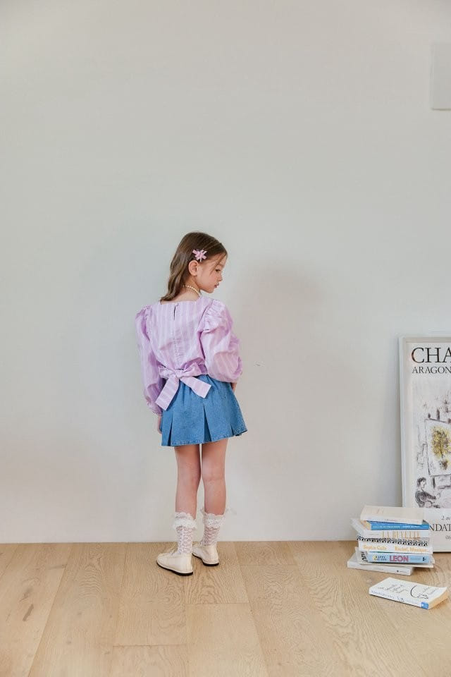 Berry Berry - Korean Children Fashion - #childofig - Back Ribbon Blouse - 11