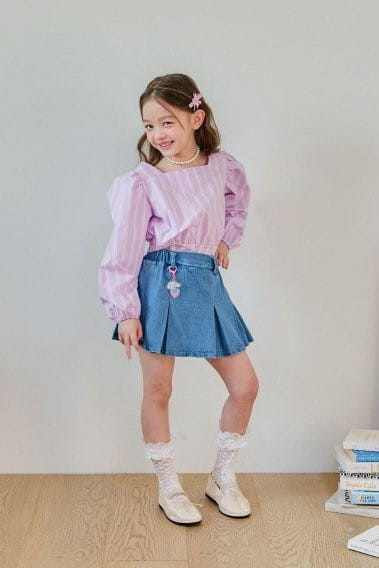 Berry Berry - Korean Children Fashion - #fashionkids - Denim Skirt - 7
