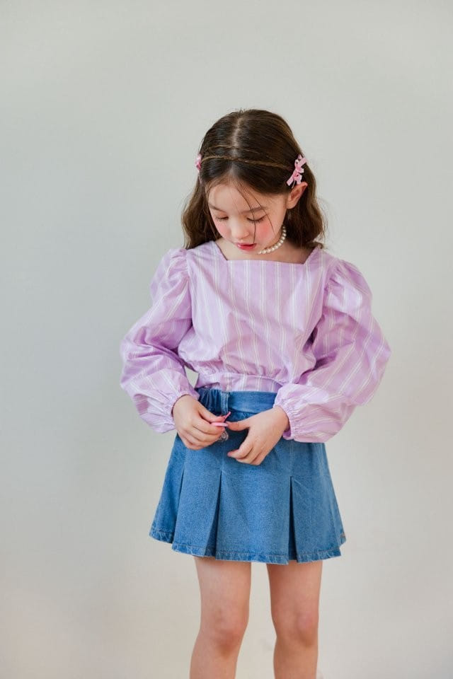 Berry Berry - Korean Children Fashion - #kidzfashiontrend - Denim Skirt - 10