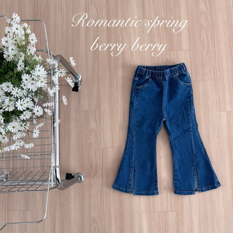 Berry Berry - Korean Children Fashion - #minifashionista - Berry Boots Cut Span Pants
