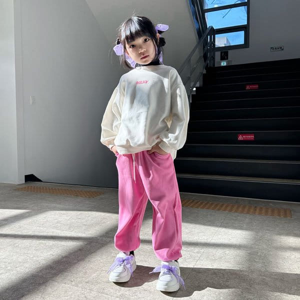 Better j - Korean Children Fashion - #Kfashion4kids - Milky Top Bottom Set