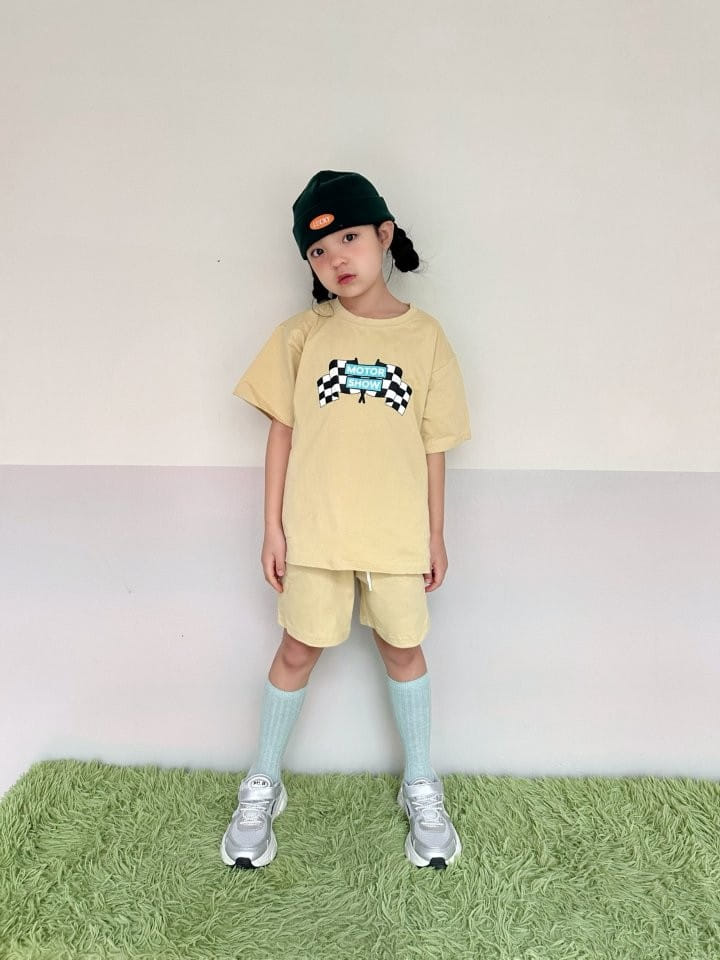 Better j - Korean Children Fashion - #Kfashion4kids - Moter Top Bottom Set - 7