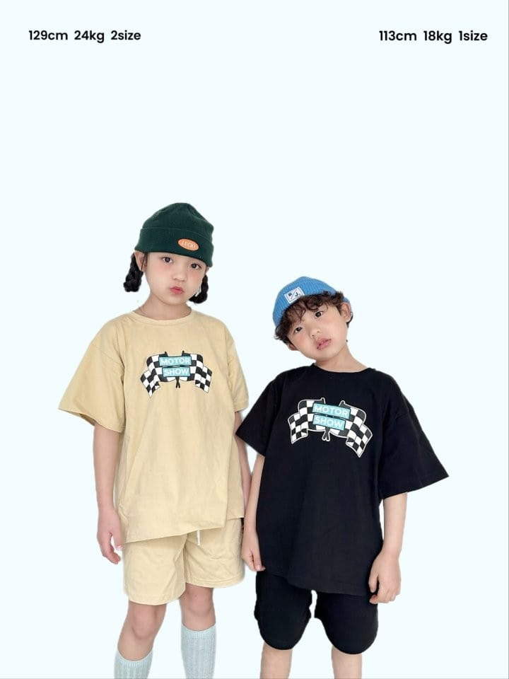 Better j - Korean Children Fashion - #discoveringself - Moter Top Bottom Set - 2