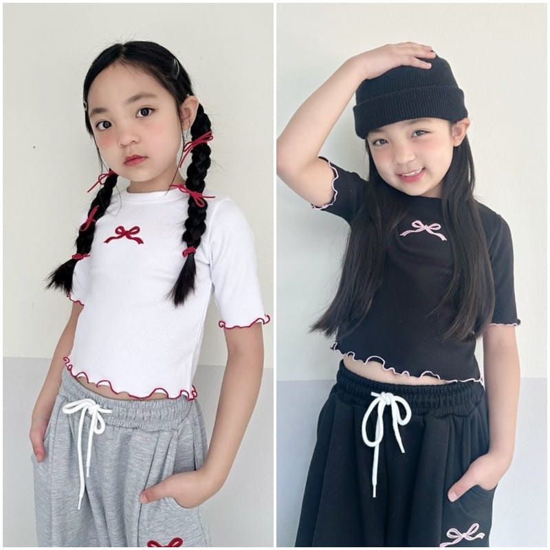 Better j - Korean Children Fashion - #kidsstore - Ribbon Terry Tee