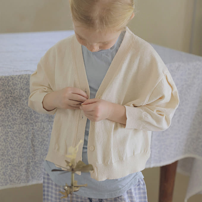 Bien A Bien - Korean Children Fashion - #kidsshorts - Henne Color Knit Cardigan