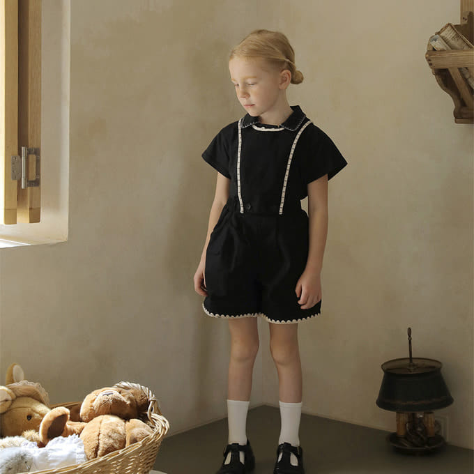 Bien A Bien - Korean Children Fashion - #magicofchildhood - Cuttage Overalls Pants