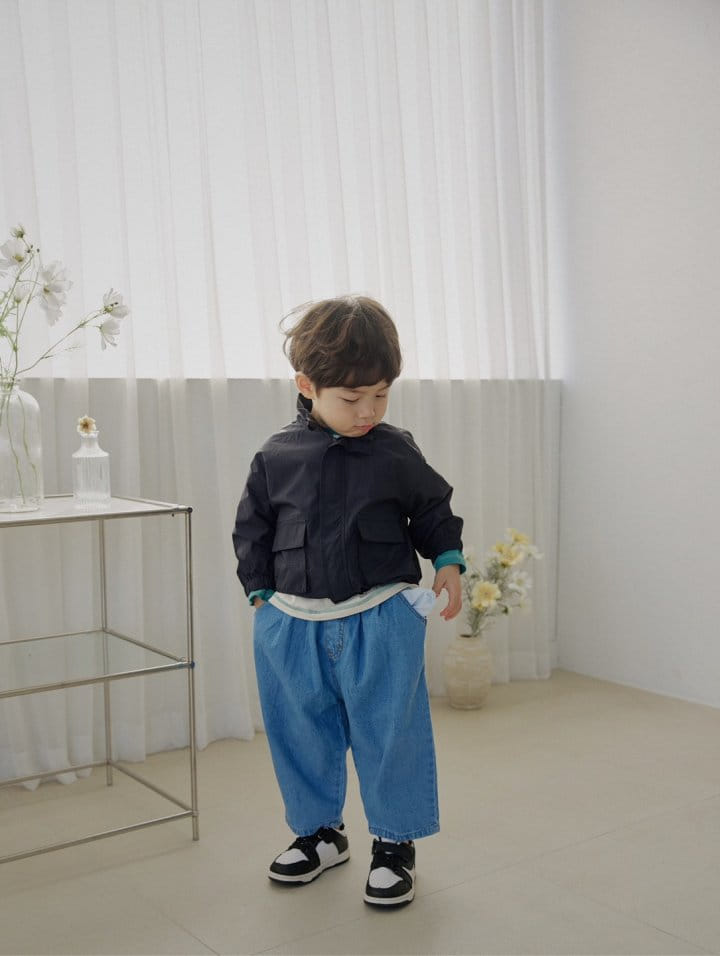 Bienvenu - Korean Children Fashion - #kidsshorts - High Neck String Jumper - 4